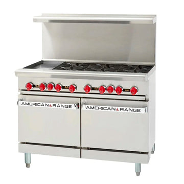 American Range AR-12G-6B-CL-SBR 6 Burner Gas Restaurant Range