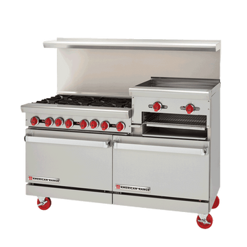American Range AR-4B-12RG Restaurant Range with Raised Griddle