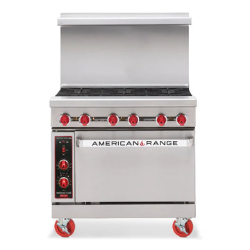 American Range AR-4B-12RG-SB 36" Gas Restaurant Range