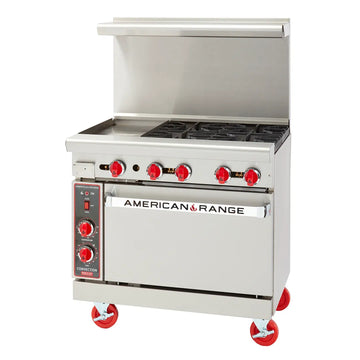 American Range ARGF-12G-4B 36" Green Flame Gas Range