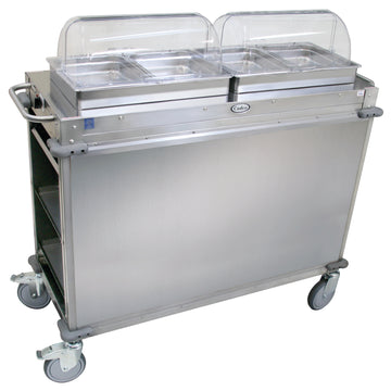 Cadco CBC‑HH 2‑Bay Heated Food Service Cart