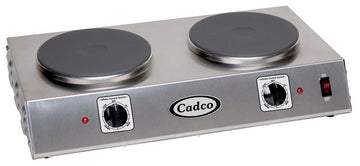 Cadco CDR‑2C Double Cast Iron Hot Plate