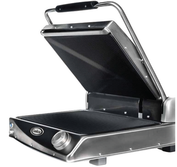 Cadco CPG‑BBQ Jumbo Ribbed Panini Grill