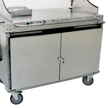 Cadco DC‑SD Stainless Locking Security Doors for CBC‑DC Carts