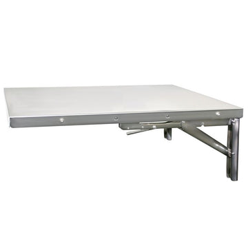 Cadco FUS‑1L Left Flip‑Up Stainless Steel Shelf (Food & Grab‑Go Carts)