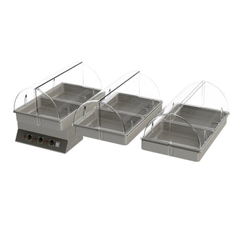 Cadco GG‑HT3 3‑Bay Heat Package for CBC‑GG‑B3 Food Carts