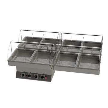 Cadco GG‑HT4 4‑Bay Heat Package for CBC‑GG‑B4 Food Carts