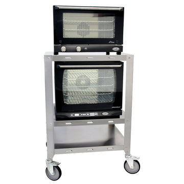 Cadco OV-HDS Heavy-Duty 2‑Oven Stand with Wheels
