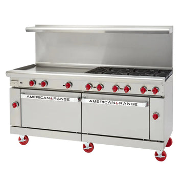 American Range AR-24G-8B 72" Heavy Duty Gas Restaurant Range