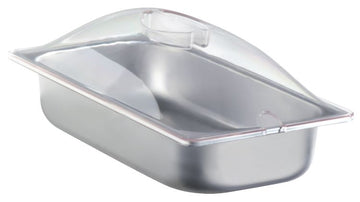 Cadco SPL-3P Third Size Steam Pan with Clear Dome Lid