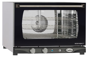 Cadco XAF‑113 Heavy‑Duty Half‑Size 3‑Shelf Convection Oven