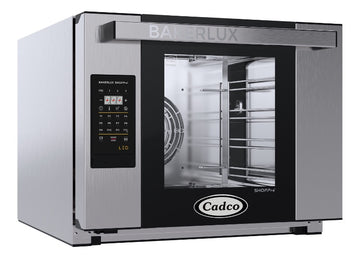 Cadco XAFT‑04HS‑LD Bakerlux Half‑Size 4‑Shelf LED Convection Oven