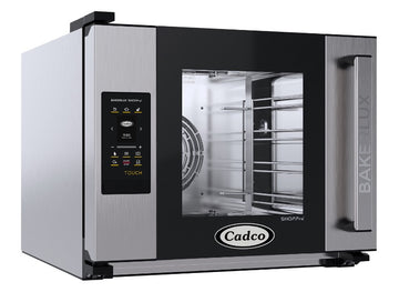 Cadco XAFT‑04HS‑TR Bakerlux Half‑Size 4‑Shelf Touch Convection Oven